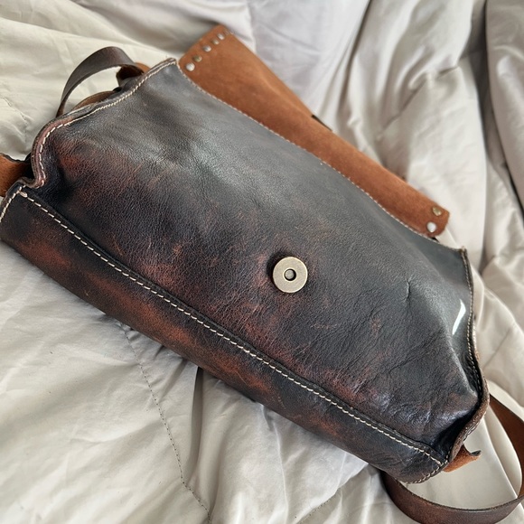 Patricia Nash Mantova Studded Rustic Saddle Crossbody Shoulder Bag - Picture 3 of 10